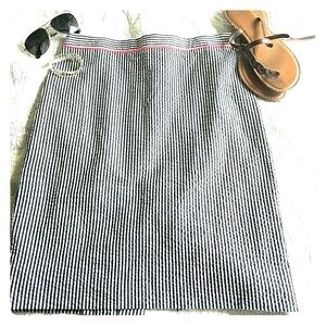 J. Crew Seer Sucker Pencil Skirt